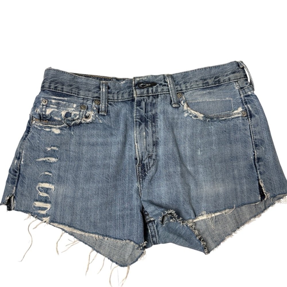 Levi's jeans shorts Distressed Blue Denim Women's cut off shorts